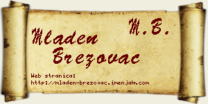 Mladen Brezovac vizit kartica